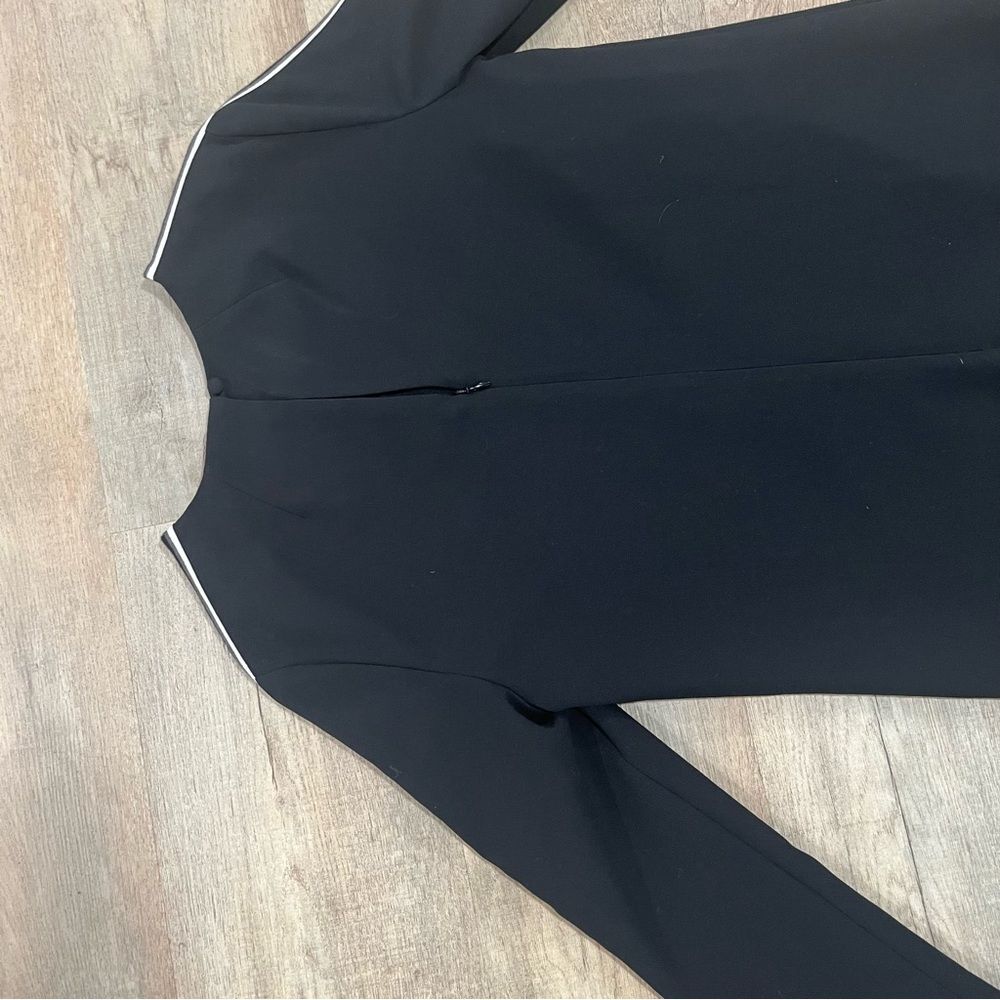 Banana Republic Womens 4 Black Side Stripe Mini Shift Mod Dress - Picture 7 of 9